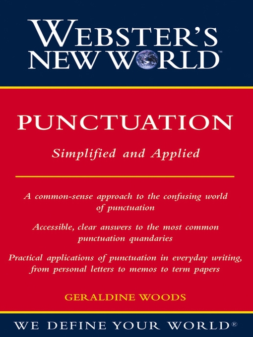 Title details for Webster's New World Punctuation by Geraldine Woods - Available